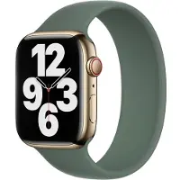Apple Bracelet Boucle unique en Silicone pour Watch | 44/45/46/49 mm - Taille 5 - Eucalyptus
