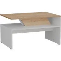 Vicco Table basse Arden Blanc/Artisan 80x52.6cm, Model 59619