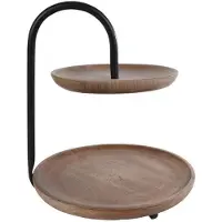 VAN MANEN Étagère en métal noir « mango », 21 x 22 x 25 cm, plat de service