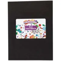 Colorations - Feuilles de mousse noire, 10pcs.