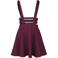 Banned Alternative Jupe courte Rockabilly de - Jupe Lolita - XS - 4XL - pour Femme - rouge - Taille L