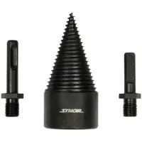 Sthor Ensemble de forets - - W-22591 - 45 mm - Longueur 95 mm - SDS-Plus &amp; triangulaire
