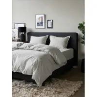Tempur Home by - Housse de couette 100% coton égyptien - sans danger pour le fer et le sèche-linge - Nature - 200x200 cm - sans taie d'oreiller