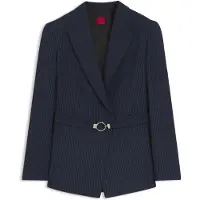 HUGO Blazer 'Amoria' bleu marine / blanc cassé