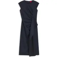 HUGO Robe mi-longue drapée