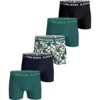 Björn Borg Boxers - 5 Pack - Vert/Noir/Bleu - - 11-12 ans (146-152) - Boxers