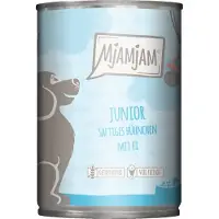 MjAMjAM Nourriture humide - Boîte Chiot - Poulet avec œuf - 6 x 400 g