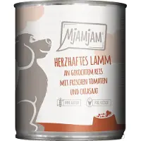 MjAMjAM Nourriture humide - Boîte Adult Dog - Agneau avec riz et tomate - 6 x 800 g
