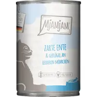 MjAMjAM Nourriture humide - Boîte Adult Cat - Canard et volaille à la carotte - 6 x 400 g