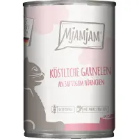 MjAMjAM Nourriture humide - Boîte Adult Cat - Crevettes et poulet - 6 x 400 g