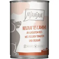 MjAMjAM Nourriture humide - Boîte Adult Dog - Agneau avec riz et tomate - 6 x 400 g