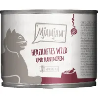 MjAMjAM Nourriture humide - Boîte Adult Cat - Gibier et lapin aux myrtilles - 6 x 200 g