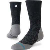 Stance - Chaussettes légères respirantes - Powder Split Light Crew Black en Coton - Taille 38-42 - Noir
