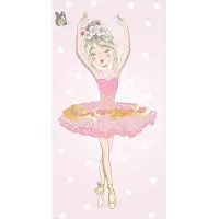 Jerry Fabrics Serviette de bain Ballerina Coton - éponge, 70/140 cm