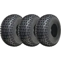Wanda 22x11.00-8 pneu ATV Knobby, Quad trailer 22 11 8 pneu 4 ply heavy duty, set of 3