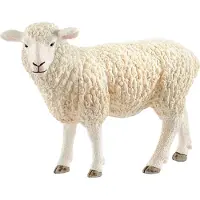 Schleich , Figurine animalière de mouton, blanc