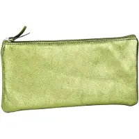 Clairefontaine Pochette CUIRISÉ cuir vert