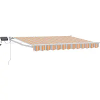 vidaXL Store à bras articulés manuel avec LED, 3,5 x 2,5 m