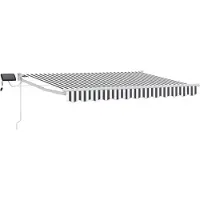 vidaXL Store à bras articulés manuel avec LED, 3,5 x 2,5 m