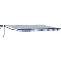 vidaXL Store à bras articulés manuel avec LED, 4 x 3 m