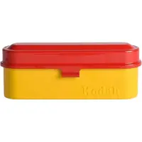 Kodak Boîte de rangement en métal pour pellicules 135 mm - Rouge/Jaune