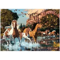 Dino Bikes Koně: secret collection puzzle 1000 dílků