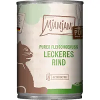 MjAMjAM Pur Plaisir de Viande - Boîte Adult Cat - Bœuf - 6 x 400 g
