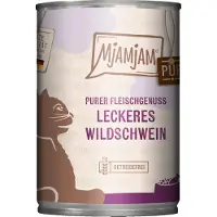 MjAMjAM Pur Plaisir de Viande - Boîte Adult Cat - Sanglier - 6 x 400 g