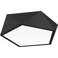 Lyora Plafonnier design Darius noir