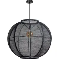 Expo Suspension Bohème Fabric noir Ø 78cm