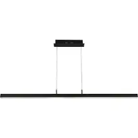 Searchlight TRIBECA Suspension à LED à 1 flamme, TEMPERATURE COLOUR CHANGING, noir mat