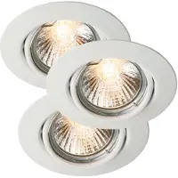 Nordlux Lot de 3 spots Triton blanc