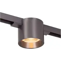 Lucide Spot sur piste monophasée Linial Lux chrome noir mat