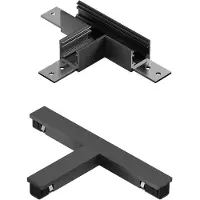 Lucide Connecteur en T monophasé Linial chrome noir mat