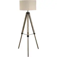 Searchlight Lampadaire rural Easel Trépied 145cm bois taupe