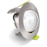 Integral LED Evofire 85 - spot encastrable - Ø 85 mm, Ø 70 mm encastrement - satiné nickel