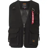 Alpha industries Veste Sans Manches de - Mesh Utility - Débardeur - S - XXL - pour Homme - noir - Taille S