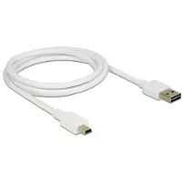 DeLOCK Easy-USB-Kabel 2.0 A -> Mini-B St/St 1.0m weiß