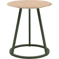 Harto Gustave Tabouret Natural ash wood | Ash-green metal | 45 cm