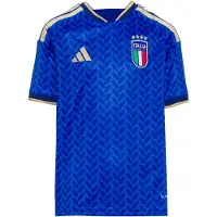 Adidas T-Shirt fonctionnel 'Italy 26 Home' beige / bleu / azur / rouge