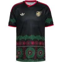 Adidas Maillot 'Jamaika 26 x Bob Marley' jaune / émeraude / rouge / noir
