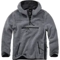 Brandit Veste en polaire gris basalte / noir
