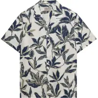 Superdry pour homme. M4011136A Chemise beige Cabana Poolside (M), Casuel, Coton, Manche courte