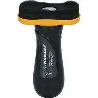Dunlop Fluide anti-brouillard Éponge anti-buée voiture 100ML - Anti-buée et condensation pour vitres de voiture - Liquide pratique avec éponge - Conduite sûre - Noir/Jaune