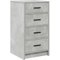 vidaXL Sideboard gris béton 40 x 41 x 75 cm Bois composite