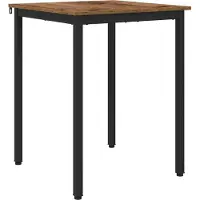 vidaXL Table d'appoint, 60 x 60 x 75 cm, panneau de fibres de bois, imitation chêne, forme carrée
