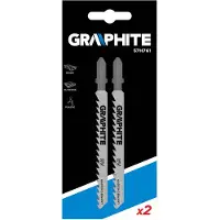 Graphite Lames de scie sauteuse, 6TPI, poignée en T, cpl. 2 pièces