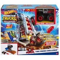 Mattel Hot Wheels MT Arena Smashers Ensemble BONE SHAKER HNB88 HNB87