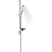 Hansgrohe Crometta Vario/Unica Set de douche 650 mm blanc/chrome avec Cassetta, 1 pièce.