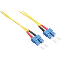 Logilink Câble patch fibre optique duplex OS2 9/125µ SC/SC jaune 1 m